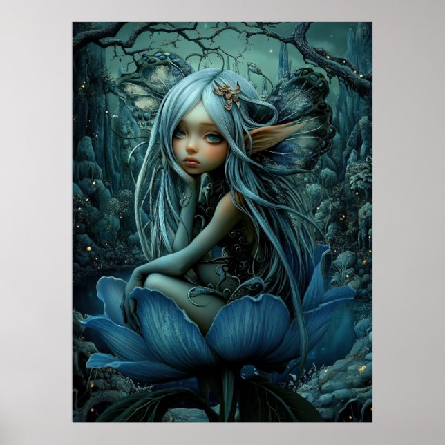 *~* FD3 33 Enchanting Forest Nymph Fantasy Poster (Front)
