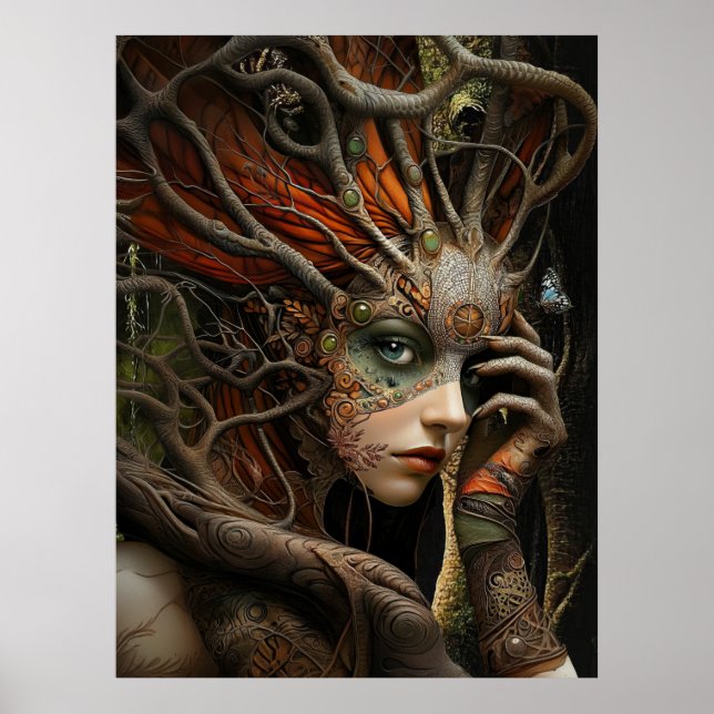 *~* FD3 42 Tree of Life Earth Mystical  Poster (Front)