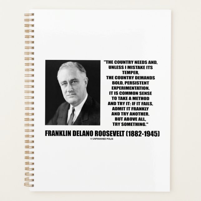 FDR Country Needs Bold Persistent Experimentation Planner (Front)