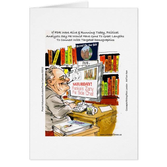 FDR Fireside Speech Funny Cartoon Gifts & Tees (Front)