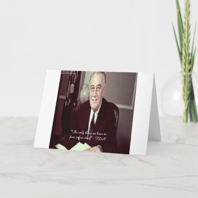 FDR & Nothing To Fear Quote Card (Front)