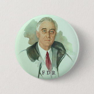 FDR Portrait 6 Cm Round Badge