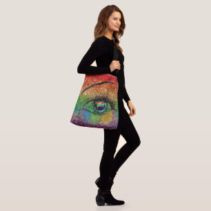 FD's Fabulous Pride Collection- Flag w/Eye 530861a Crossbody Bag