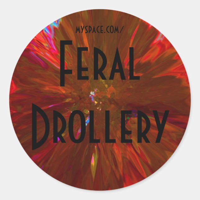 fdslamanderegg classic round sticker (Front)