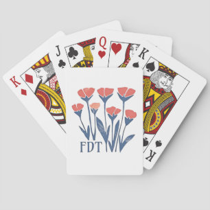 FDT Floral Wreath Subtle Feminine Boho Anti-Trump Playing Cards