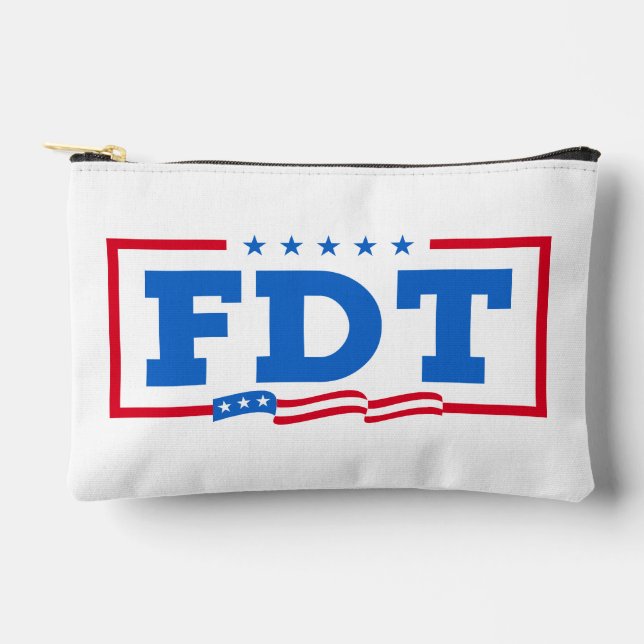 FDT Funny Anti-Trump No-Trump  Accessory Pouch (Front)