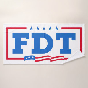 FDT Funny Anti-Trump No-Trump Bath Towel