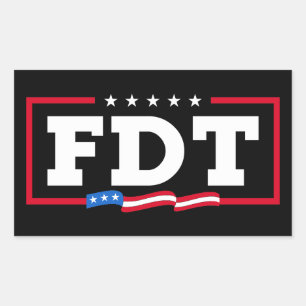FDT Funny Anti-Trump No-Trump  Rectangular Sticker