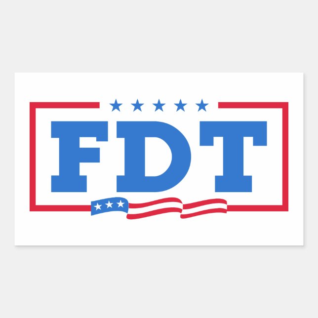 FDT Funny Anti-Trump No-Trump  Rectangular Sticker (Front)