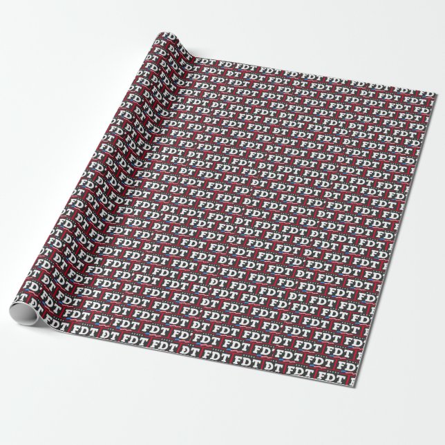 FDT Funny Anti-Trump No-Trump  Wrapping Paper (Unrolled)