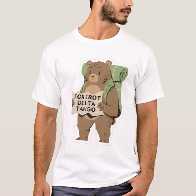 FDT Resist Bear, Anti Trump, National Parks Forest T-Shirt (Front)