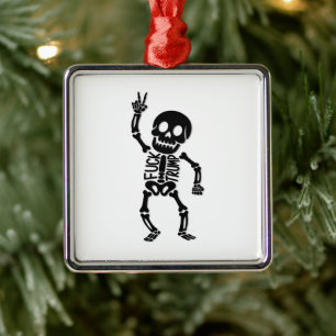 FDT Trump Funny Anti Trump Skeleton Metal Tree Decoration