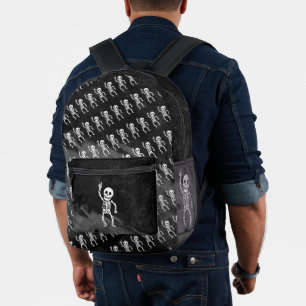 FDT Trump Funny Anti Trump Skeleton Printed Backpack