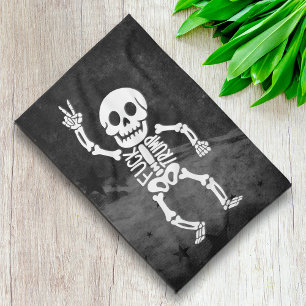FDT Trump Funny Anti Trump Skeleton Tea Towel