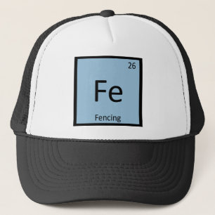 Fe - Fencing Sports Chemistry Periodic Table Trucker Hat
