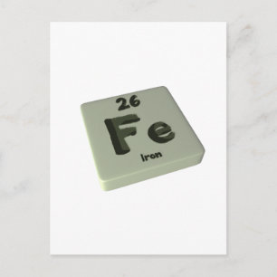 Fe Iron Postcard