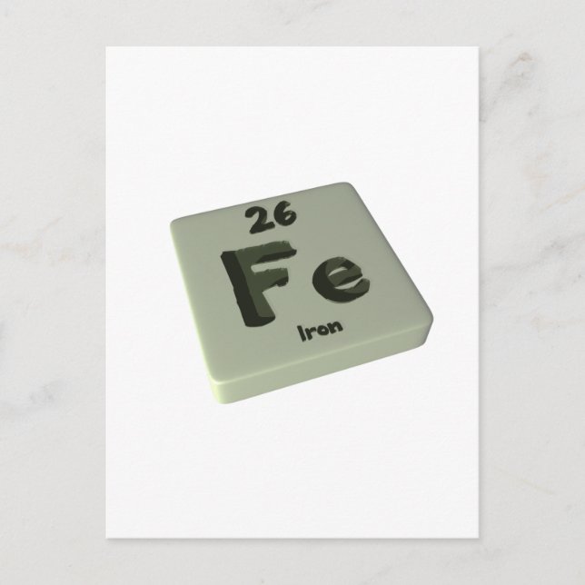 Fe Iron Postcard (Front)