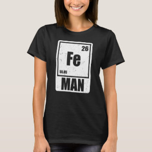 Fe Iron Science Elements Chemist Scientist T-Shirt
