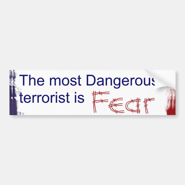 Fear bumper sticker (Front)