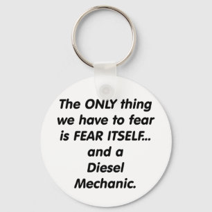 Fear diesel mechanic key ring