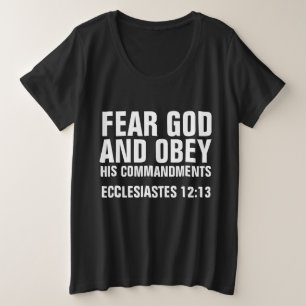 FEAR GOD AND OBEY HIS COMMANDMENTS T-shirts