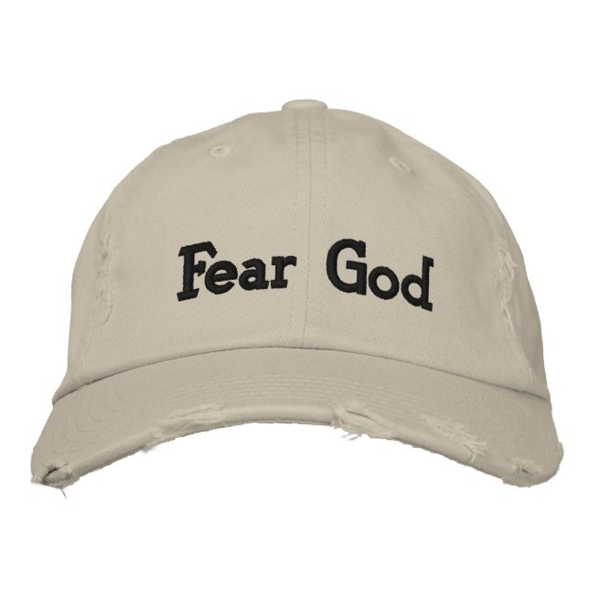 Fear God Embroidered Hat (Front)