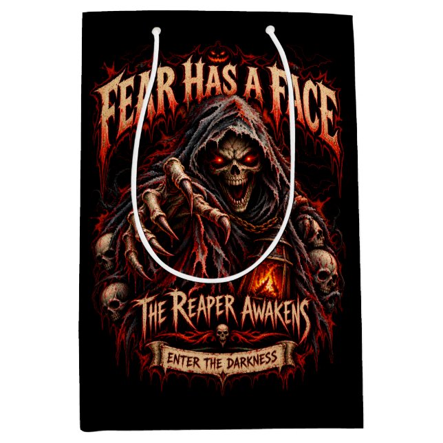 Fear Has A Face Grim Reaper Gift Bag (Front)