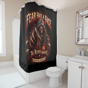Fear Has A Face Grim Reaper Shower Curtain