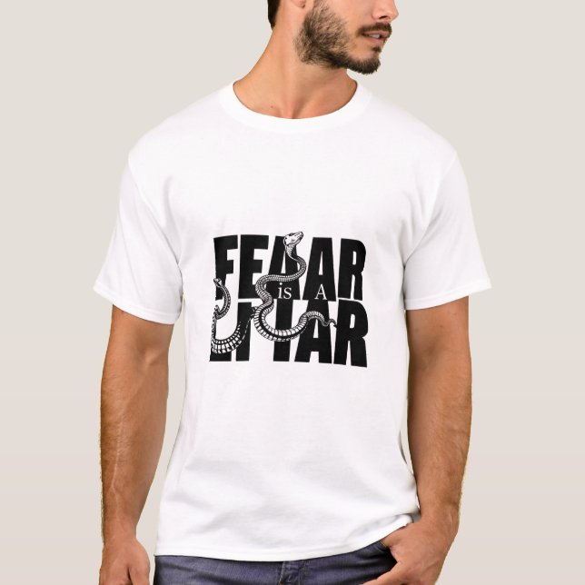Fear Is A Liar Snake Typo Tee (Front)
