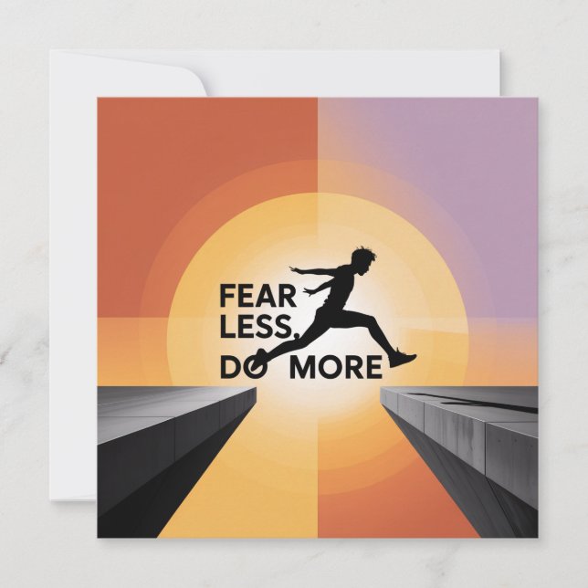 Fear Less, Do More Invitation (Front)