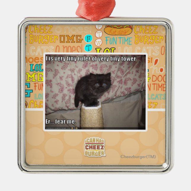 Fear me metal tree decoration (Front)