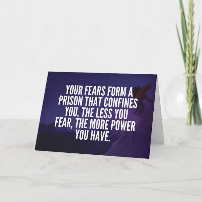 FEAR - Motivational Card (Front)