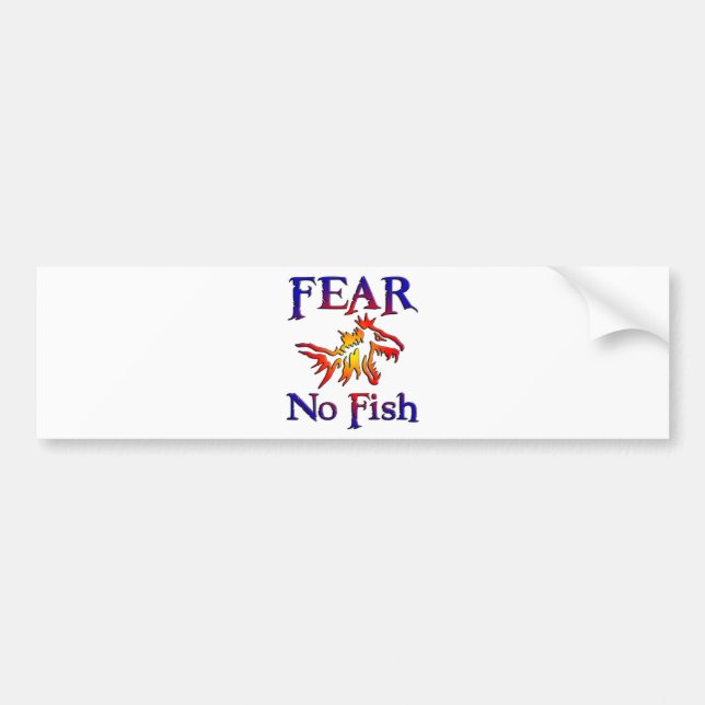 FEAR NO FISH BUMPER STICKER (Front)