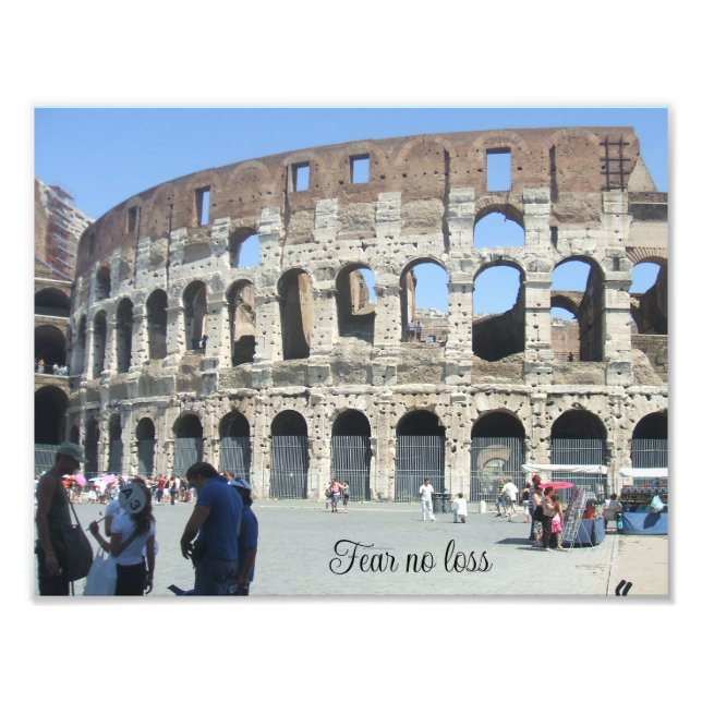 Fear no loss photo print (Front)