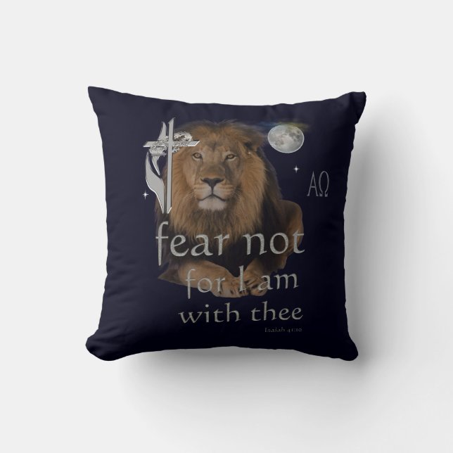 Fear not for I am with thee Cushion (Front)