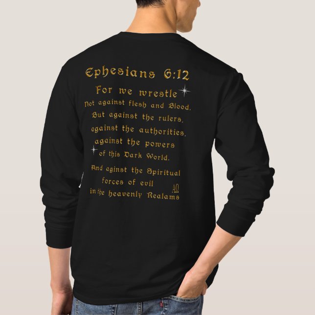 Fear not for I am with thee T-Shirt (Back)