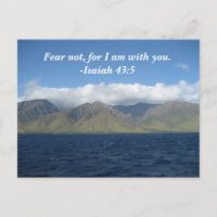 Fear Not For I Am With You Bible Verse Ocean