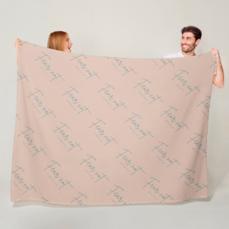 "Fear Not." Isaiah 41:10 Fleece Blanket