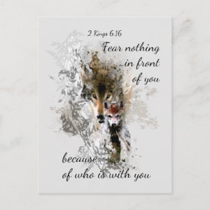 Fear Nothing in front of you Inspirational Quote Postcard