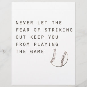 fear of striking out inspirational modern baseball