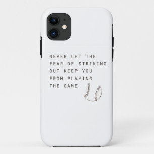 fear of striking out inspirational modern baseball Case-Mate iPhone case