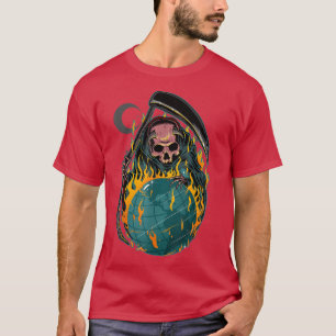 Fear Reaper Devil Grim Reaper Death Soul Collector T-Shirt
