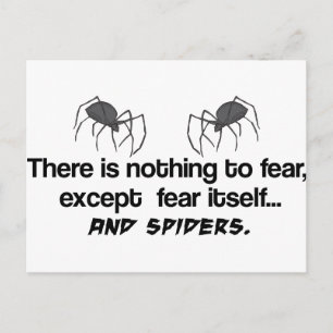 Fear Spiders Postcard