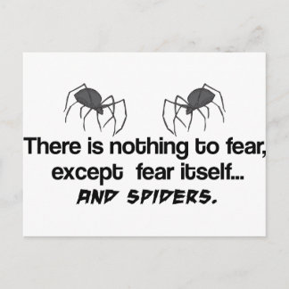 Fear Spiders Postcard