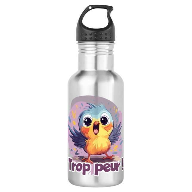 Fear (startled) 532 ml water bottle (Front)