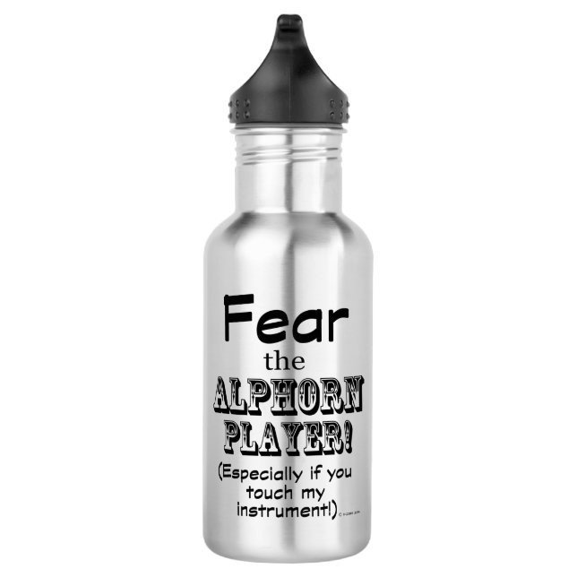 Fear the Alphorn Player 532 Ml Water Bottle (Right)