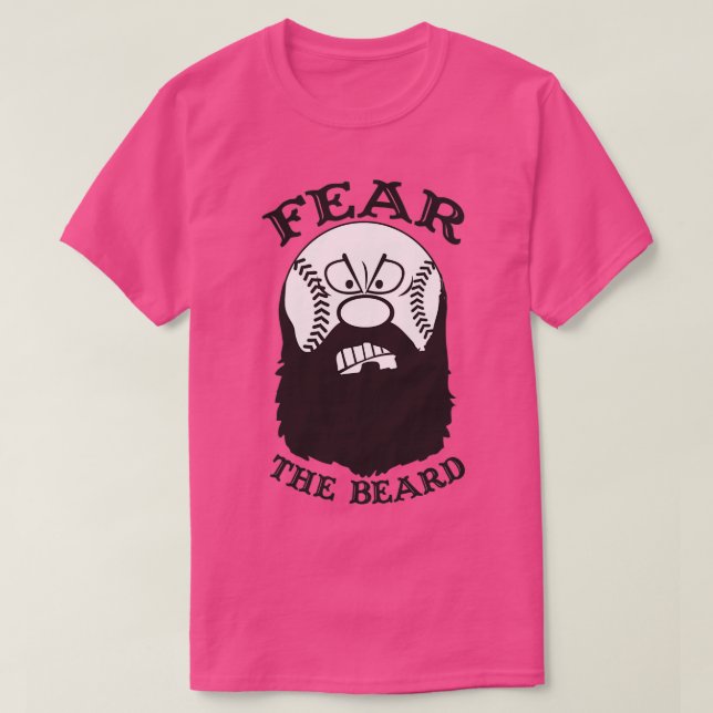 Fear The Beard Baseball Shirt by Fear The Beard (Design Front)