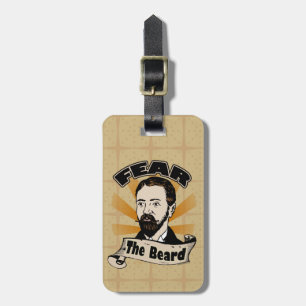 Fear the Beard, Funny Moustache Luggage Tag