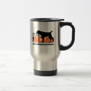 Fear the Beard - German Wirehaired Pointer Travel Mug