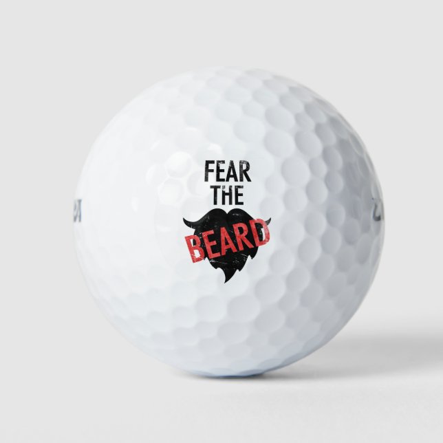 Fear the beard golf balls (Front)